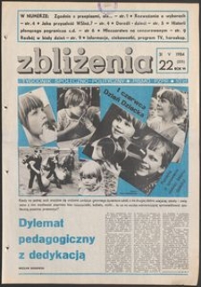 Zbliżenia : tygodnik społeczno-polityczny, 1984, nr 22