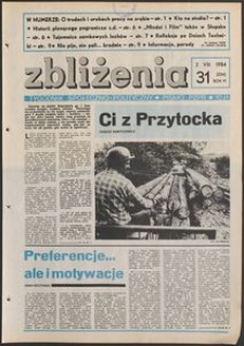 Zbliżenia : tygodnik społeczno-polityczny, 1984, nr 31