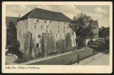 Stolp i. Pom. Schloss mit M&uuml;hlenlor [Zamek Książąt Pomorskich]