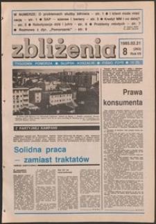 Zbliżenia : tygodnik społeczno-polityczny, 1985, nr 8