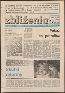Zbliżenia : tygodnik społeczno-polityczny, 1985, nr 13