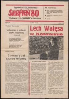 "Sierpień '80" Tygodnik NSZZ "Solidarność", 1981, nr 6