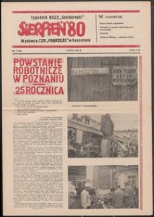 "Sierpień '80" Tygodnik NSZZ "Solidarność", 1981, nr 7