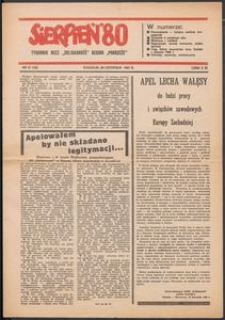 "Sierpień '80" Tygodnik NSZZ "Solidarność", 1981, nr 26