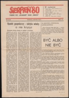 "Sierpień '80" Tygodnik NSZZ "Solidarność", 1981, nr 28