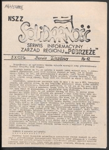 Serwis Informacyjny Zarządu Regionu "Pobrzeże" - Serwis Zjazdowy, nr 12