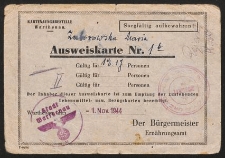 Ausweiskarte Nr. 1