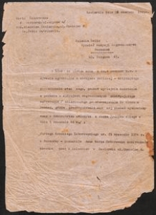 [Pismo Marii Zaborowskiej do Polskiego Radia - Wydział Audycji Zagranicznych w Warszawie]