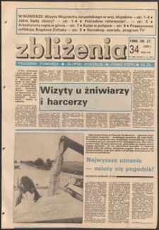 Zbliżenia : tygodnik społeczno-polityczny, 1986, nr 34