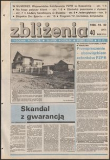Zbliżenia : tygodnik społeczno-polityczny, 1986, nr 40