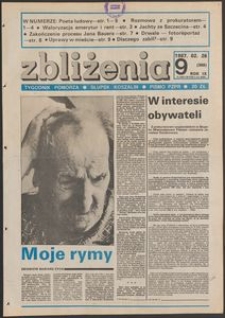 Zbliżenia : tygodnik społeczno-polityczny, 1987, nr 9