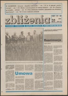 Zbliżenia : tygodnik społeczno-polityczny, 1987, nr 31