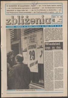 Zbliżenia : tygodnik społeczno-polityczny, 1987, nr 48