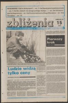 Zbliżenia : tygodnik społeczno-polityczny, 1988, nr 15