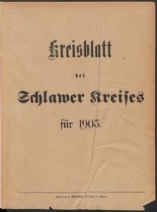 Kreisblatt des Schlawer Kreises 1903