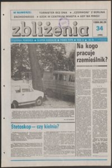 Zbliżenia : tygodnik społeczno-polityczny, 1988, nr 34