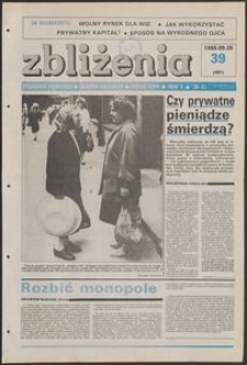 Zbliżenia : tygodnik społeczno-polityczny, 1988, nr 39