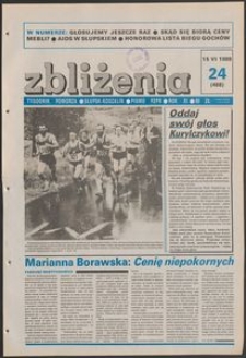 Zbliżenia : tygodnik społeczno-polityczny, 1989, nr 24