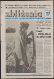 Zbliżenia : tygodnik społeczno-polityczny, 1989, nr 33