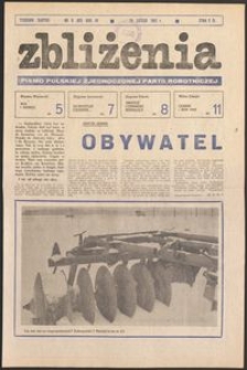 Zbliżenia : tygodnik społeczno-polityczny, 1981, nr 9