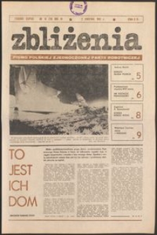 Zbliżenia : tygodnik społeczno-polityczny, 1981, nr 14