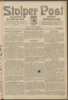 Stolper Post. Tageszeitung für Stadt und Land Nr. 2/1924