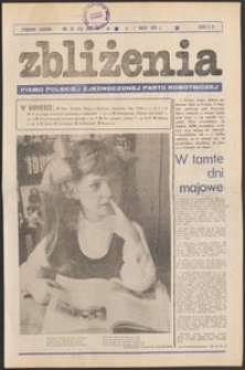 Zbliżenia : tygodnik społeczno-polityczny, 1981, nr 19