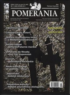 Pomerania : miesięcznik społeczno-kulturalny, 2011, nr 11