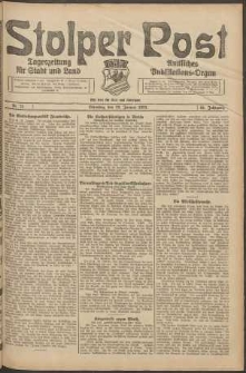 Stolper Post. Tageszeitung f&uuml;r Stadt und Land Nr. 24/1924