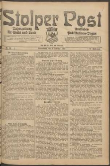 Stolper Post. Tageszeitung f&uuml;r Stadt und Land Nr. 28/1924