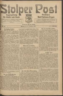 Stolper Post. Tageszeitung f&uuml;r Stadt und Land Nr. 35/1924