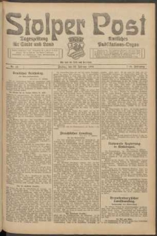 Stolper Post. Tageszeitung f&uuml;r Stadt und Land Nr. 45/1924