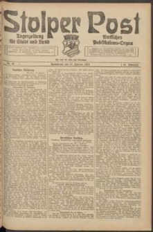 Stolper Post. Tageszeitung f&uuml;r Stadt und Land Nr. 46/1924