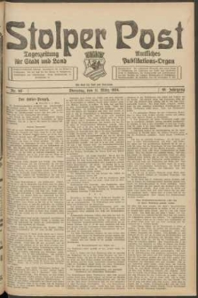 Stolper Post. Tageszeitung für Stadt und Land Nr. 60/1924