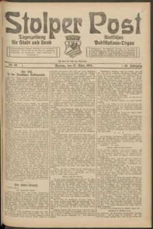 Stolper Post. Tageszeitung f&uuml;r Stadt und Land Nr. 65/1924