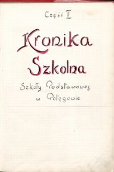 Kronika szkolna. R. 1951-1952