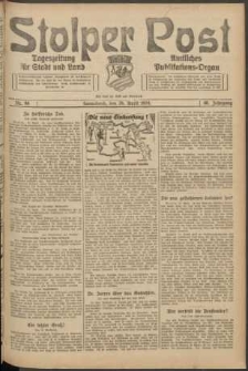 Stolper Post. Tageszeitung f&uuml;r Stadt und Land Nr. 98/1924