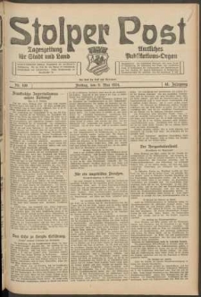 Stolper Post. Tageszeitung f&uuml;r Stadt und Land Nr. 109/1924