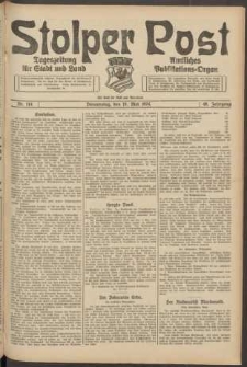 Stolper Post. Tageszeitung f&uuml;r Stadt und Land Nr. 114/1924
