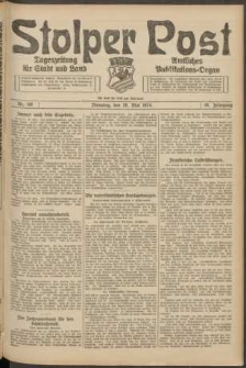 Stolper Post. Tageszeitung für Stadt und Land Nr. 118/1924