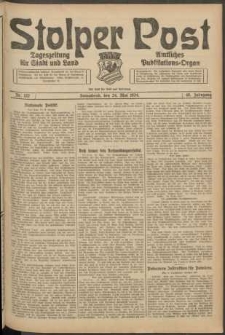 Stolper Post. Tageszeitung f&uuml;r Stadt und Land Nr. 122/1924
