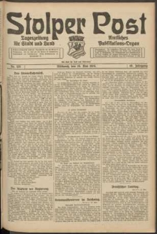 Stolper Post. Tageszeitung f&uuml;r Stadt und Land Nr. 125/1924