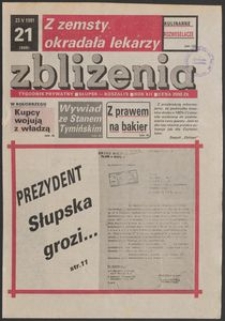 Zbliżenia : tygodnik społeczno-polityczny, 1991, nr 21