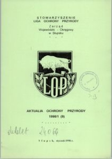 Aktualia Ochrony Przyrody, 1998, nr 9