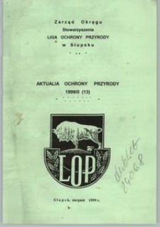Aktualia Ochrony Przyrody, 1999, nr 13