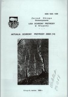 Aktualia Ochrony Przyrody, 2000, nr 14