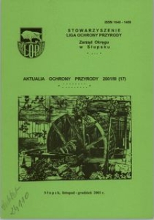 Aktualia Ochrony Przyrody, 2001, nr 17
