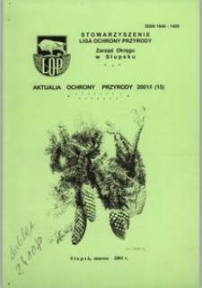 Aktualia Ochrony Przyrody, 2001, nr 15