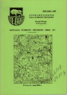 Aktualia Ochrony Przyrody, 2006, nr 27