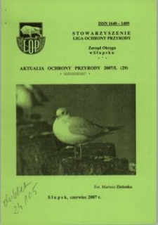 Aktualia Ochrony Przyrody, 2007, nr 29